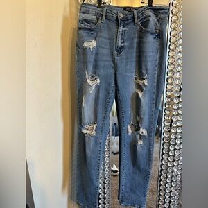Judy Blue Distressed Blue Jeans